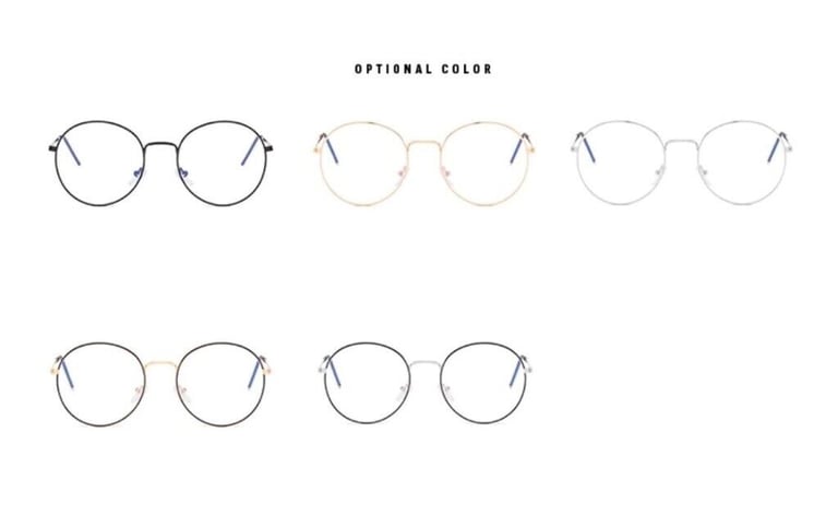Retro Computer Glasses - Anti Blue Light blocking Anti Glare Glasses