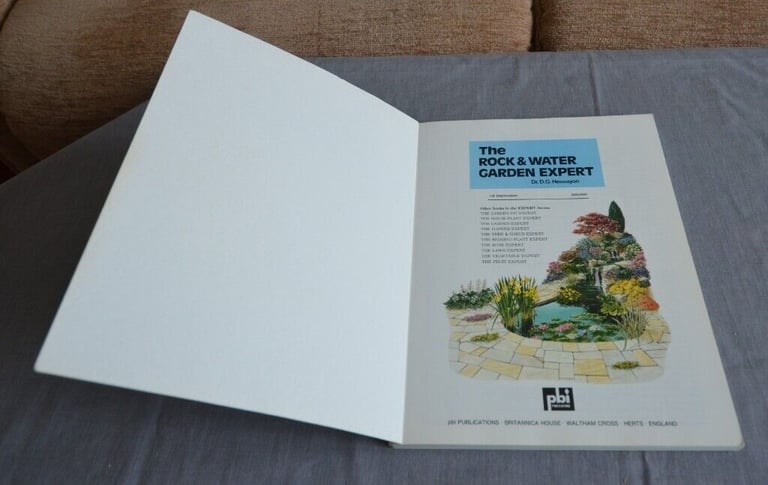 3 WATER GARDEN, 2 GARDEN DESIGN AND 1 VEGATABLE BOOKS 1 GARDEN POND PLUS WATER PLANT BASKET LINERS