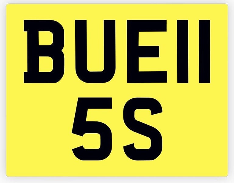 image for BUELL Motorcycle personalised private number plate