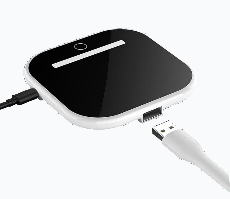 Lamp with wireless charger mobile phone smart fast charger, adjustable