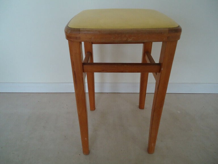 image for Lovely vintage mid century wooden stools