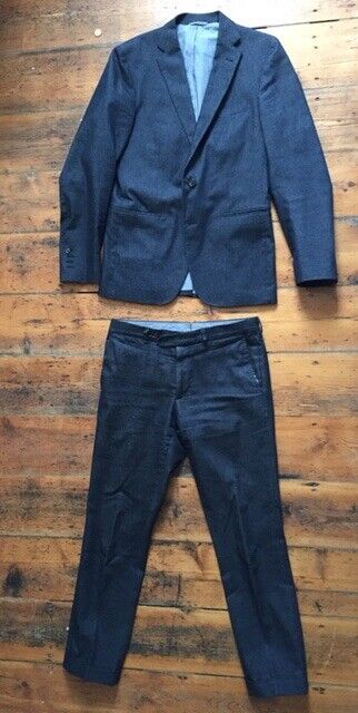 image for Men's Jigsaw blue denim suit Size medium