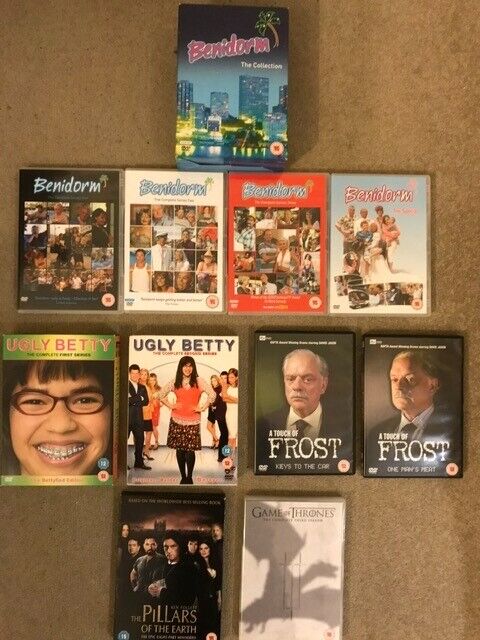 Game of Thrones, Benidorm, A Touch of Frost, Ugly Betty, Pillars of the Earth DVD box sets