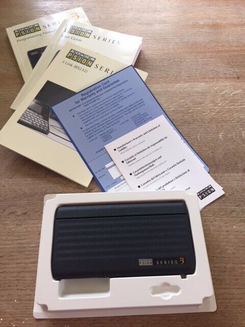 Psion Series 3 hand held computer plus Spreadsheet software,  NEW in boxes