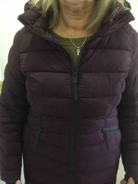 image for Ladies Knee length Warm winter Waterproof Puffer Coat size 16