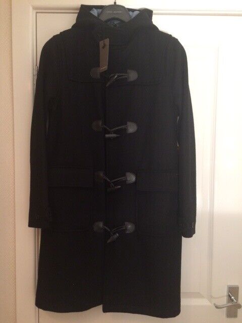image for Brand New ROCKPORT Black Wool Duffle Coat