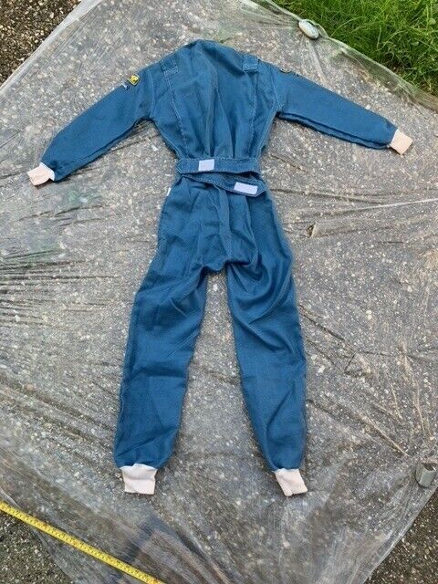 Unused OMP Kevlar Fire Resistant Racing Overalls. Blue. Retro. Suit Goodwood event.
