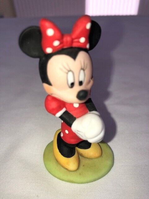 Disney Grolier Porcelain Figurines  Pluto and Minnie Mouse