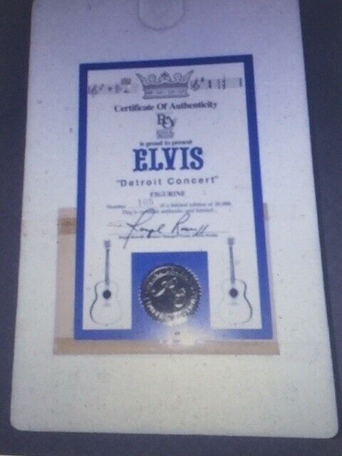 EXTREMELY RARE: Elvis ‘Detroit Concert’ Doll **AS NEW** ONLY 20,000 MADE – BOXED