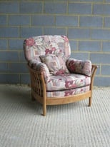 Lovely Ercol Renaissance 2297 Armchair Arm Easy Chair with Cushions Fabric E360