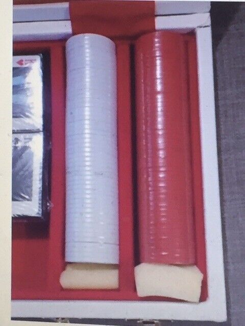 VERY RARE: Viva Las Vegas Elvis Poker Set / Case **NEAR MINT CONDITION**