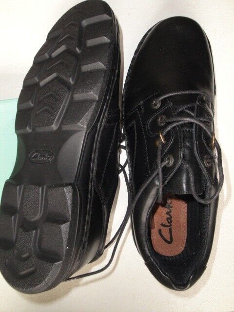 image for Clarks Thorngate Black Leather Lace-up Shoes. Unused Size 10.5 G (45).   Ref  C297