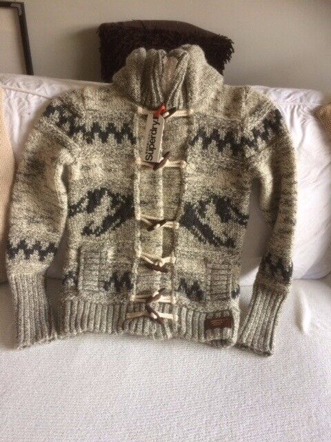 New Super Dry Mountain  Knit  Jacket ( Still with Labels Attached )