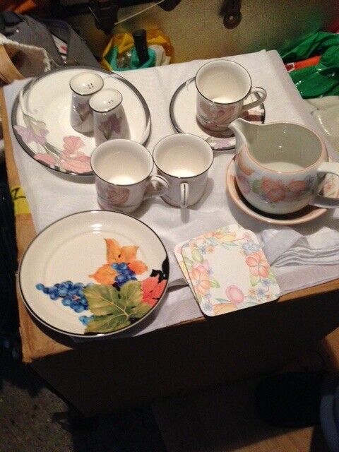 image for NORITAKE DINNER / TEA SETS, ONE TEA SET FROM M&S AND ONE ALBA TEA SET