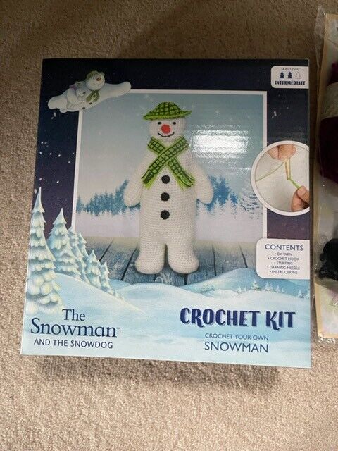 2 crochet kits: 3 Little Bears and Snowman. Collect Chichester 