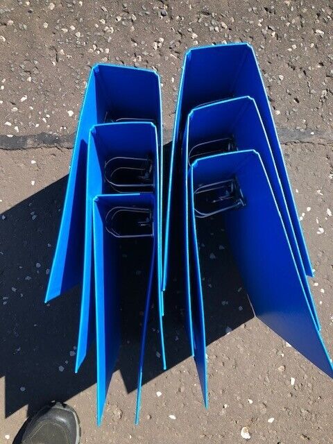 15 Blue A4 Folders (6 Lever Arch files and 9 Ring binders) from smoke-free home