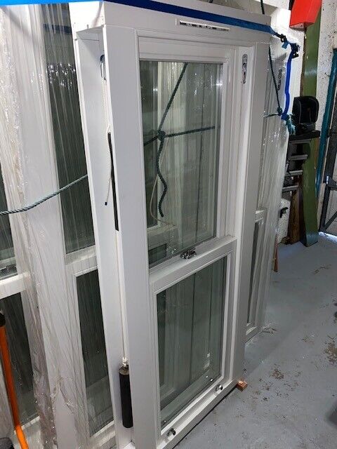 image for Traditional wooden sash window with key
