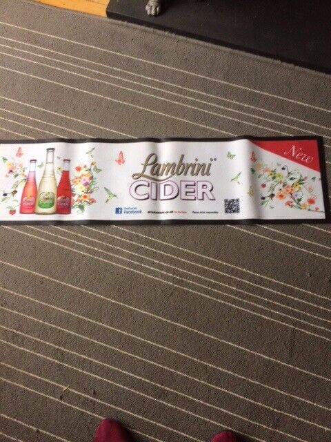 New Lambrini Cider Bar Runner Mat