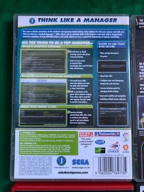 10 PC GAMES & PES2015 & 6 kids DVDs; Sims3,Monopoly,Tomb Raider,Football Manager, Star Wars