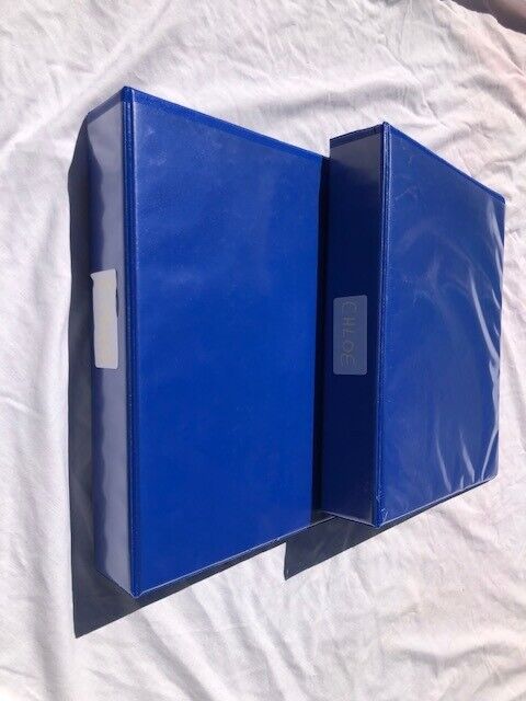 15 Blue A4 Folders (6 Lever Arch files and 9 Ring binders) from smoke-free home