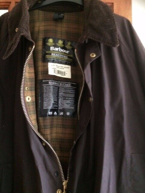 Genuine Barbour Jacket (Beaufort] design colour rustic brown