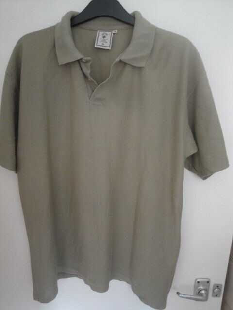image for XL Khaki Cotton Polo Shirt. Used but in good condition. 100% Cotton.