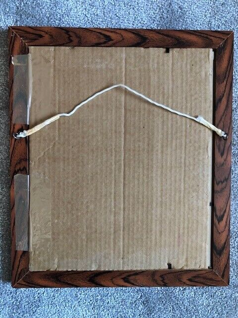 UNIQUE ORIGINAL ACRYLIC PAINTING of FLOWERS FRAMED & SIGNED BY ARTIST, ready to hang