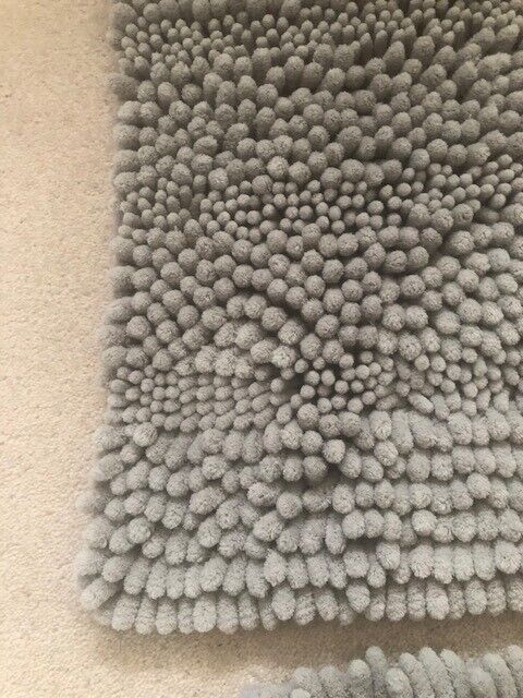 Grey ﻿Bath mat and shower mat. New. Collect Chichester