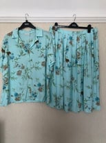 Brand New Ladies Two Piece Shirt & Skirt Size UK 20 From M & S