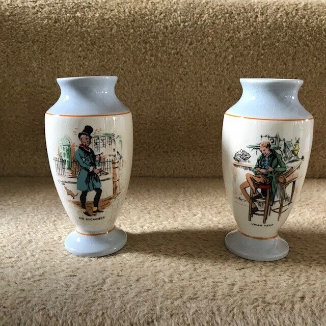 pair of Wade Dickens vases