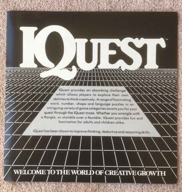Rare Collectible Board Game - IQUEST 1987