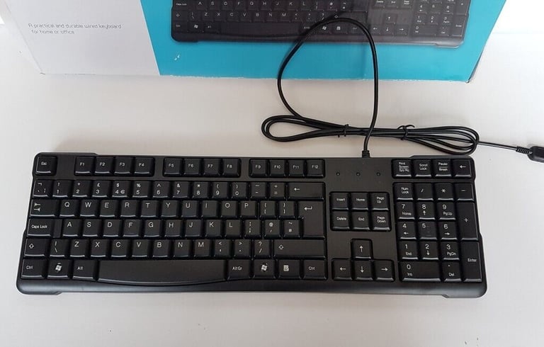 Maplin Wired Keyboard with box