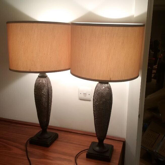 image for two large boutique style lamps like new can deliver