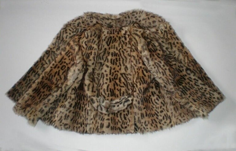 Beautiful Real Wildcat Fur Jacket / Coat, size S/M