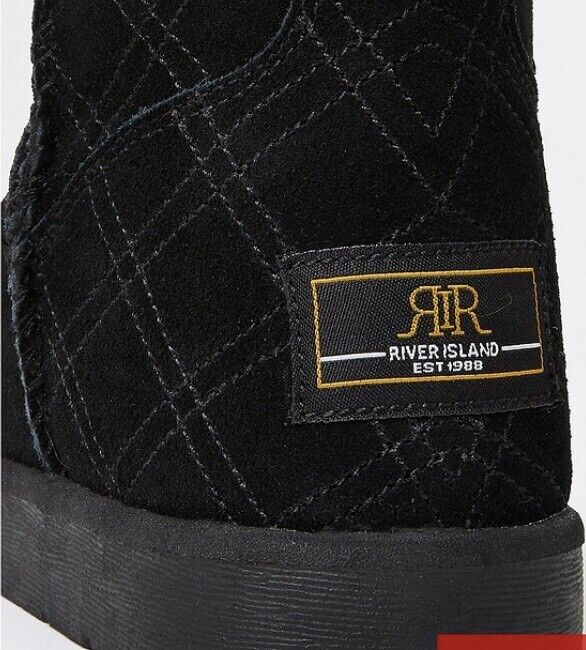 River Island High Leg Fur Lined Boot
