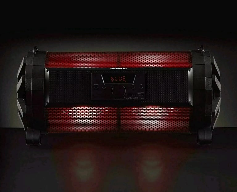 Daewoo LED Bazooka Speaker App Controlled Bluetooth/USB SPEAKER &  CHA