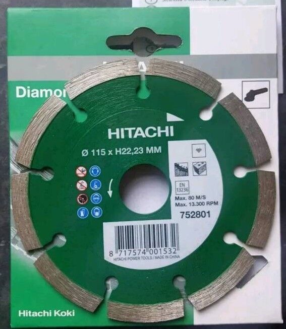 Hitachi – 752801 Diamond Disc 115 x 22.2 x 7 mm – Universal General Work,...