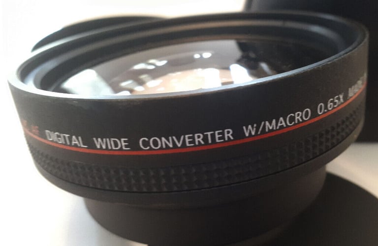(e.g. Sony Z1e) Digital Wide angle W/Macro 0.65X Converter lens )YUKIMADE PGA-6572 HD DSLR PRO MC AF