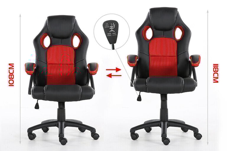 New SALE *£70* PC XBOX PS5 Gaming Computer Chair Ergonomic Adjustable Swivel Recliner Office Home