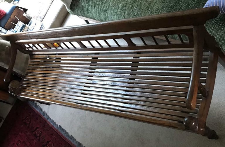 Antique Burmese Teakwood Bench