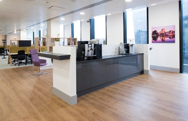 Liverpool - L3 1BP, Furnished open plan office space for 15 desk at 1 Mann Island