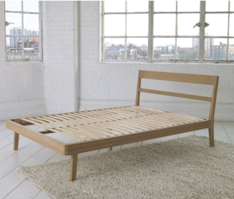 image for Habitat Tatsuma Double Bed Frame - Ash  