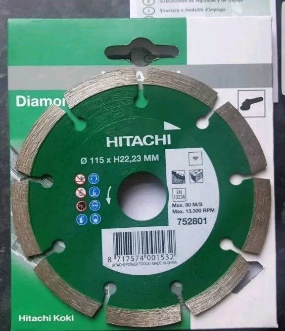 Hitachi – 752801 Diamond Disc 115 x 22.2 x 7 mm – Universal General Work,...