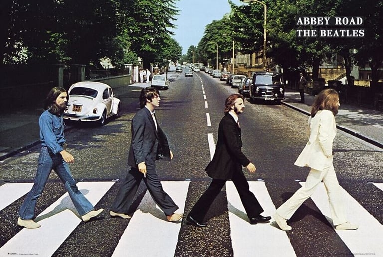 Beatles Abbey Road Poster Print Wall Art Home Office Decor Gift Picture Man Cave