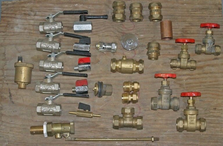 A large selection of plumbing spares ideal for the talented DIY plumber