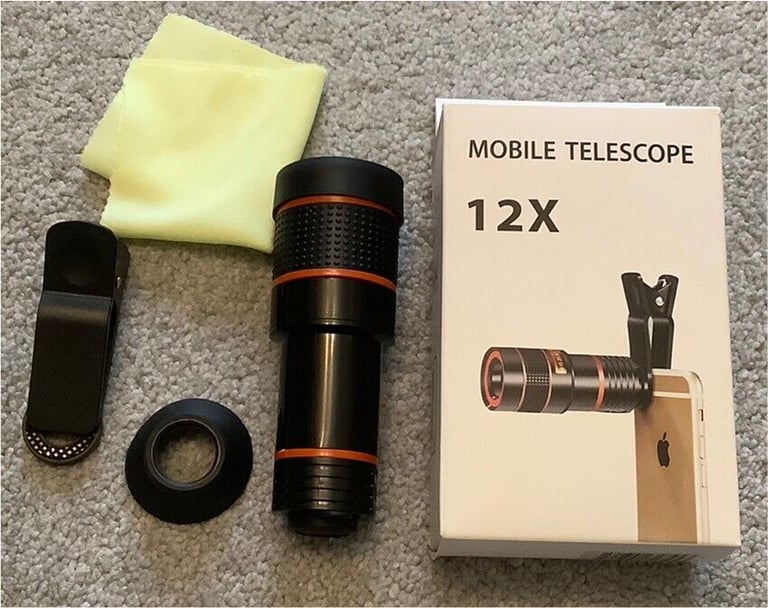 Universal Telescope for Mobile Phone or Eye 12x Zoom
