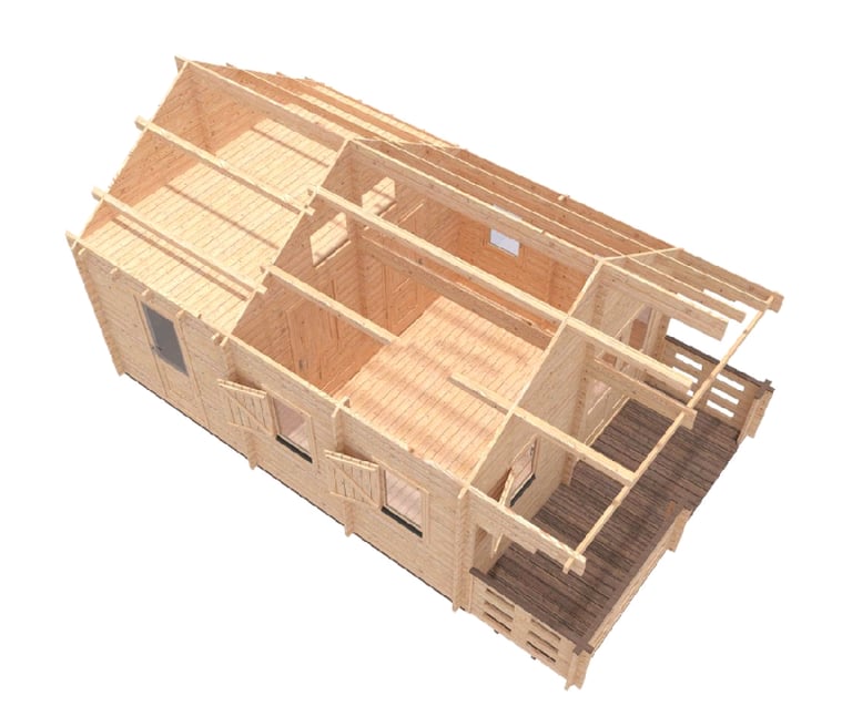Timber cabin "Silvan" 4.5×6m - finance available