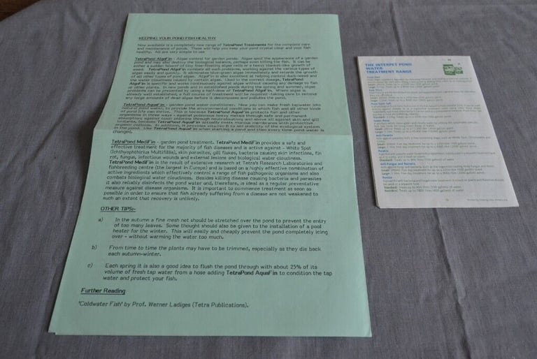 3 WATER GARDEN, 2 GARDEN DESIGN AND 1 VEGATABLE BOOKS 1 GARDEN POND PLUS WATER PLANT BASKET LINERS