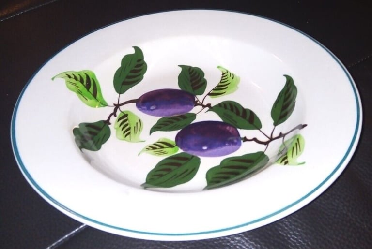 image for Vintage painted plums dish