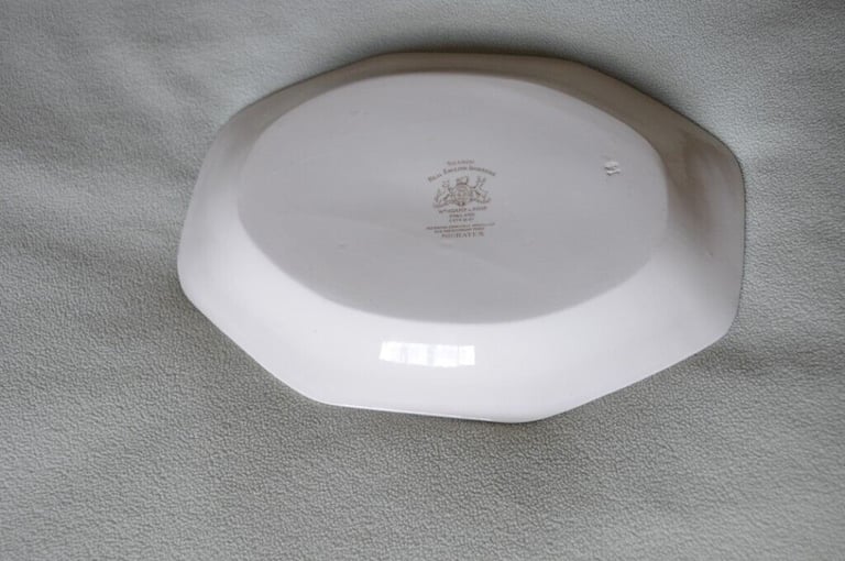 Serving Platter Large Octagonal Ironstone Pottery By William Adams & Sons. VGUC